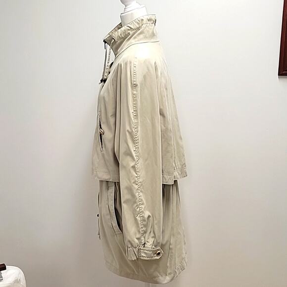 Larry Levine Microfiber Coat/Jacket Women's Size L Zip and Button Closure Nice! - Picture 7 of 13